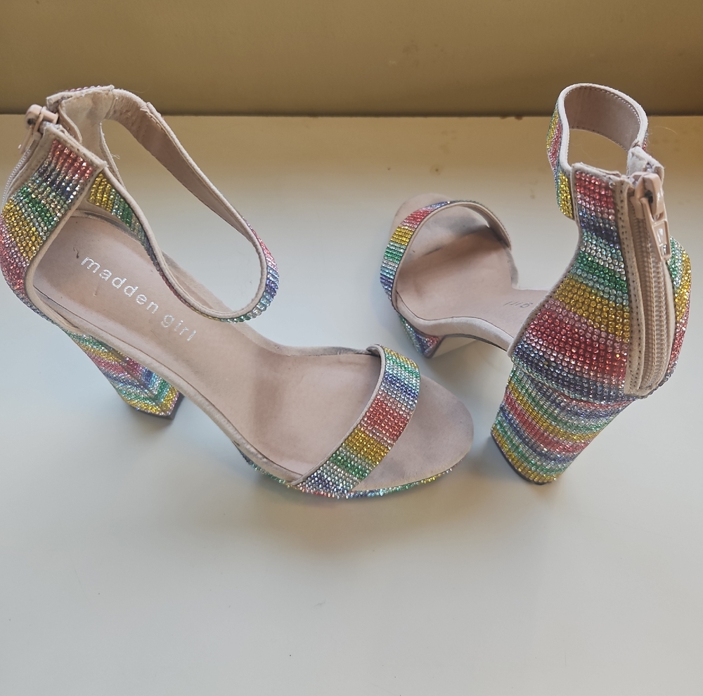 Madden Girl Multicolor Strappy Heels